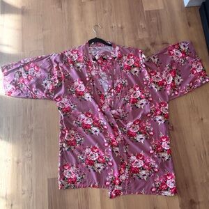 Floral Kimono Inspired Bathrobe